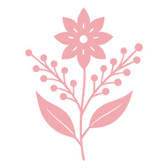 flower leaf plant drawing