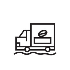 Coffee Conveyor Factory Line Icon