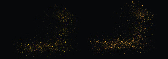 Fototapeta na wymiar Isolated golden confetti gold glitter background design for design