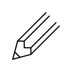 Pencil line icon. Write outline icon. Vector