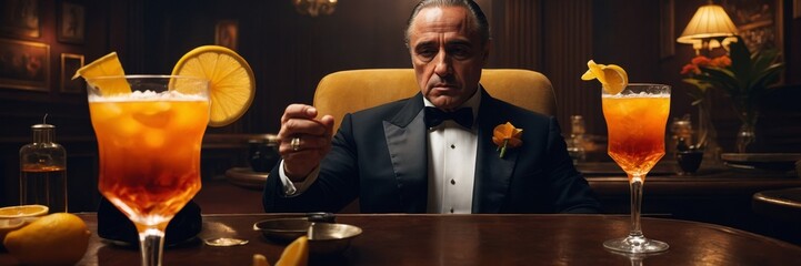 World famous Godfather Cocktail.