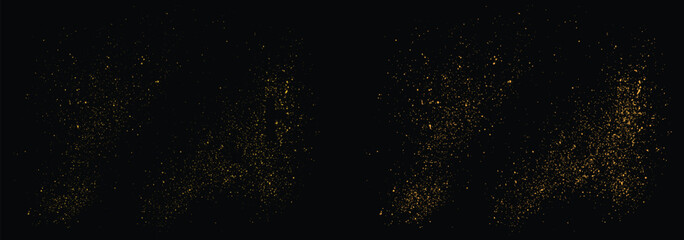 Fototapeta na wymiar Vector shine texture gold glitter confetti background