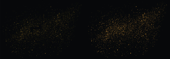 Fototapeta na wymiar Golden glowing illustration gold glitter effects background