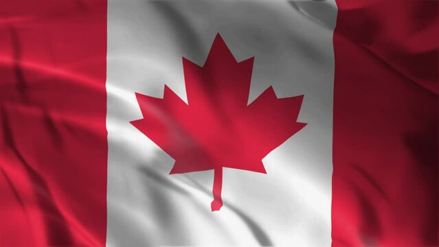  Canada Flag Waving Animation 