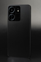 Modern black color smartphone