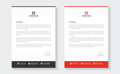 Modern Creative Clean business style letterhead bundle of your corporate project design. Set to print. modern business letterhead in abstract design. Elegant template design in minimalist. - obrazy, fototapety, plakaty