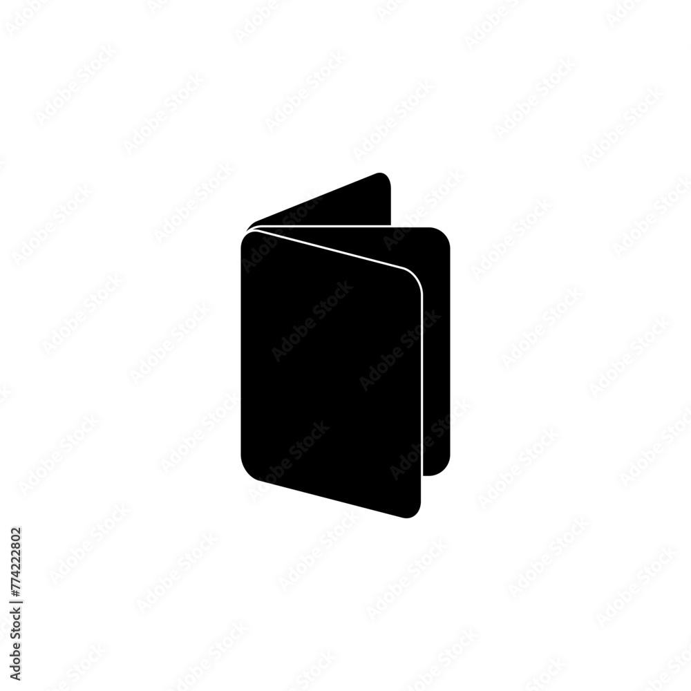 Poster exercise book flat vector icon. simple solid symbol isolated on white background