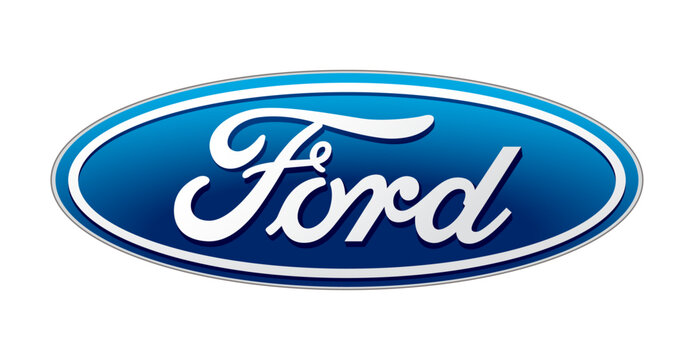 Ford logo on transparent background, vector illustration. Ford Motor Company is an American multinational automobile manufacturer