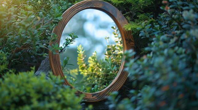 A mirror reflecting a more enlightened mind