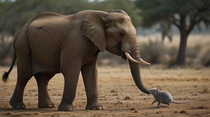 the elephant and the mouse  .Generative AI
