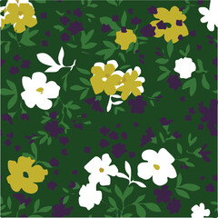 Obraz premium Seamless Floral Pattern Stock Illustration