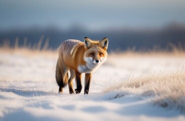 Obraz premium Close-up of a fox in the wild