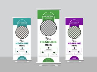 Modern Business RollUp Banner design 