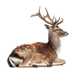 Stunning Male Fallow Deer Resting