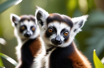 Fototapeta premium Lemurs in the wild