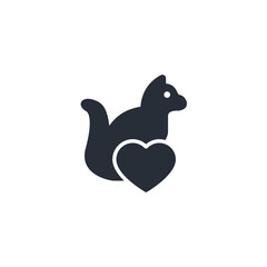 cat icon. vector.Editable stroke.linear style sign for use web design,logo.Symbol illustration.