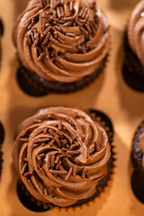 Baking Chocolate Cupcakes with Decadent Chocolate Frosting