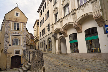 Old town Steyr street Upper Austria - 774253269