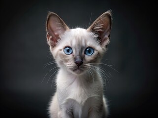 a beautiful purebred cat on a beautiful background. ai generative