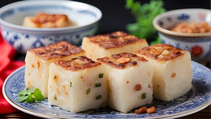 Tasty Chinese radish cake to celebrate the Lunar New Year.