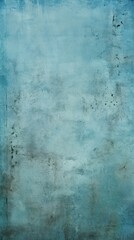 Blue barely noticeable color on grunge texture cement background pattern with copy space 