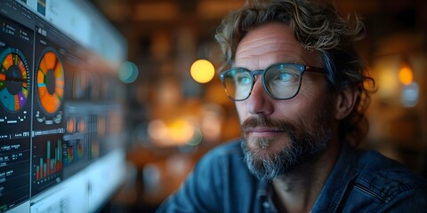 Developer using virtual kanban board for project management organizing tasks efficiently in software development process. Concept Kanban Board, Project Management, Software Development