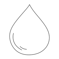 Water drop line icon.

