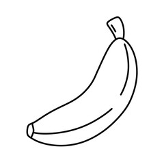 Banana Cartoon line Icon.