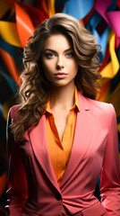 Naklejka premium Close-up business entrepreneur female