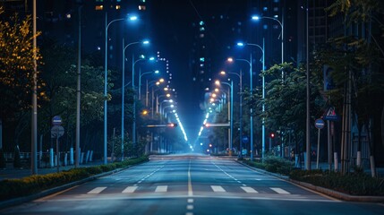 AI adjusts street lighting based on activity and need, saving energy.