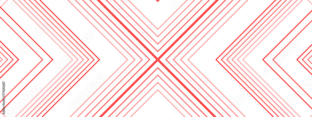 Poster abstract red stripes background design with layers of geometric shapes. geometric background with sq
