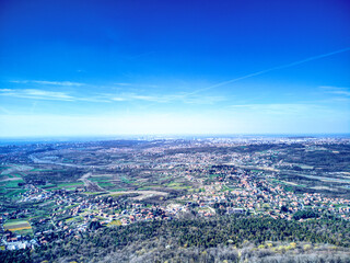 Majestic veru tall radio tower  Avala in Belgrade, Serbia