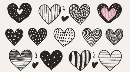 Artistic vector illustration of heart with intrinsic delicate detailed patterns