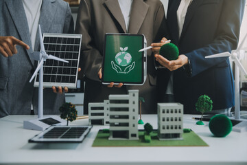 Carbon offset price report CO2 emission. Future growth Net zero waste in ESG ethical SME office...