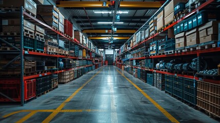AI optimizes the inventory of spare parts.
