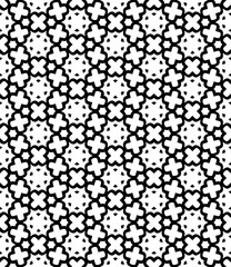 Black and white seamless abstract pattern. Background and backdrop. Grayscale ornamental design.