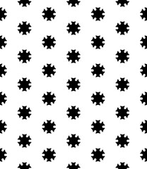 Black and white seamless abstract pattern. Background and backdrop. Grayscale ornamental design.
