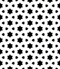 Fototapeta premium Black and white seamless abstract pattern. Background and backdrop. Grayscale ornamental design.