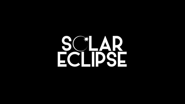 Solar Eclipse Animated Logo Reveal