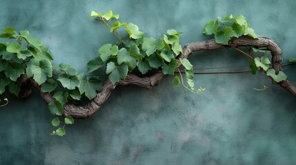 green moss on the wall