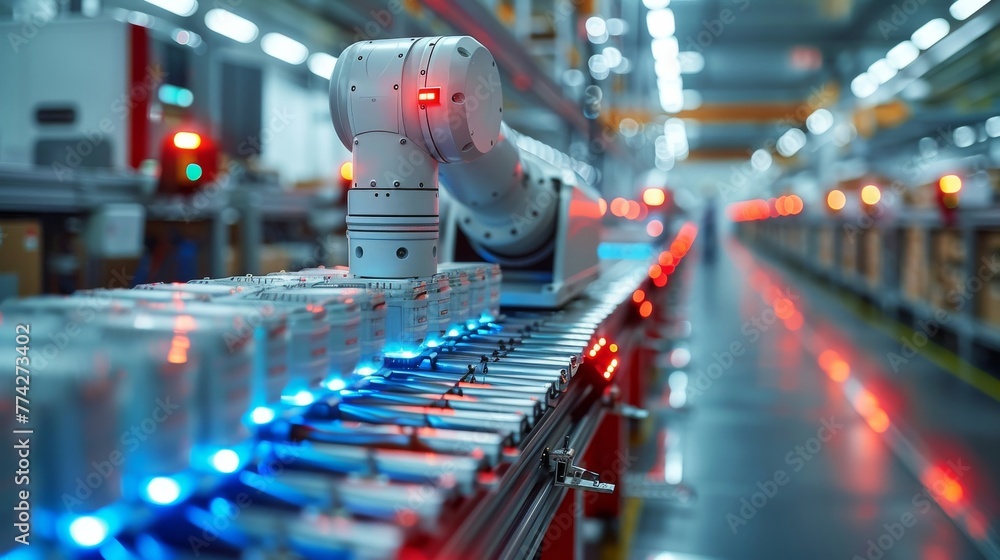Poster automated picking systems: ai guides robots for efficient order picking.