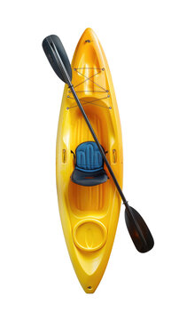 recommend clip art: yellow kayak top view on transparent