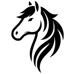 Horse head silhouette