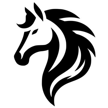 recommend clip art: Horse head silhouette