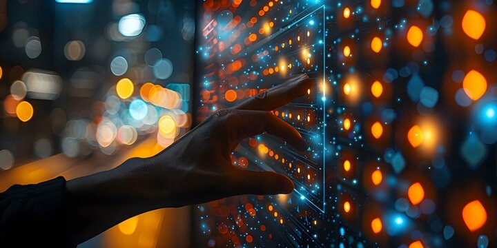 Interacting with a digital kanban board for agile project management or software development. Concept Agile Project Management, Software Development, Digital Kanban Board, Task Prioritization