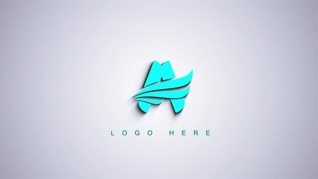 3d renderer elegant presentation logo reveal. logo intro, water splash, cinematic, presentation logo animation, 3d reveal logo stings