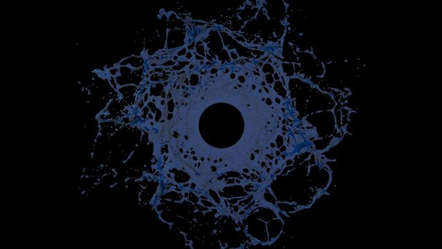 Deep blue liquid pattern
