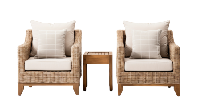 Two chairs, side by side, create a sense of companionship and intimacy in an empty room