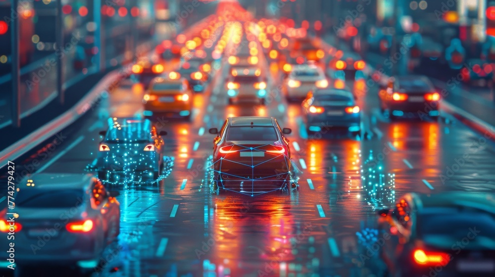 Poster in smart cities, ai agents analyze traffic data to optimize signal timings, reducing congestion and 