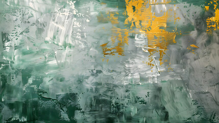 Ethereal Whimsy: Vintage Oil Canvas Abstract Art - Nostalgic Retro Brushstrokes Amid Textured Gold, Infinite Applications